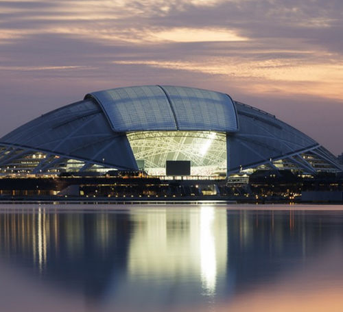 Изогнутая кровельная система - SINGAPORE NATIONAL STADIUM AND SPORTS HUB - Vector Foiltec - для металлического профиля / ETFE Texlon® / для профессионального использования