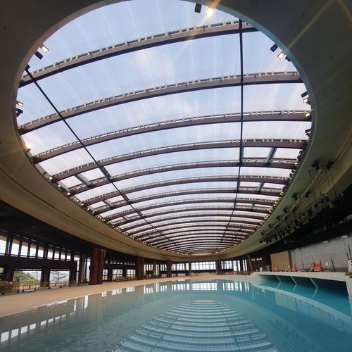 Кровельная система ETFE Texlon® - OCEAN PARK WATER WORLD - Vector Foiltec - изогнутая / облегченная / для металлического профиля