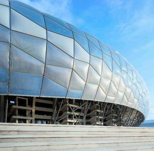 Текстильная мембрана ETFE Texlon® - DALIAN STADIUM - Vector Foiltec - для фасада / 3D / для защиты от солнца