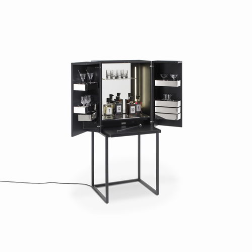 Барная стойка для профессионального использования - magic cube bar s - YOMEI - современная / из орехового дерева / из лакированной древесины