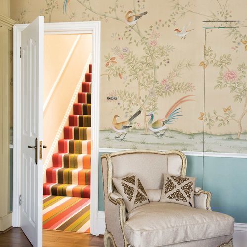 Классический обои - OLD GOLD - Fromental - из шелка / с китайскими мотивами / ручной работы