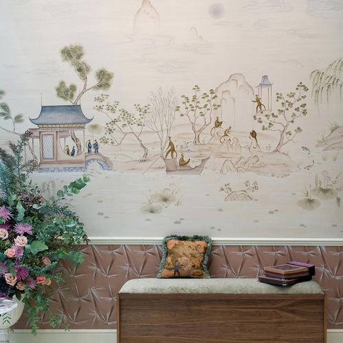 Современный обои - SINGERIE - Fromental - сцены из жизни / ручной работы / расписанный вручную