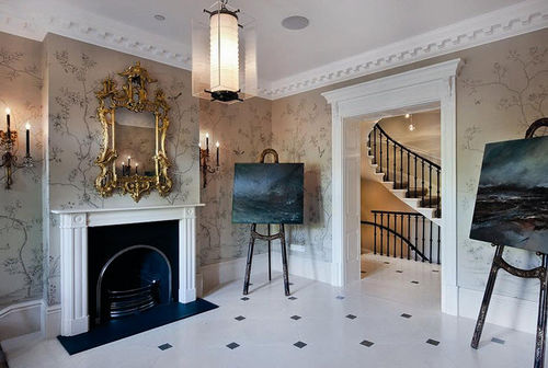 Классический обои - PENCIL - Fromental - из шелка / с китайскими мотивами / ручной работы