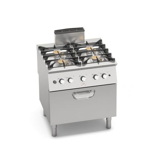 Газовая кухонная плита - SG7F4+FG - Berto's S.p.A. - 4 конфорки / 1 духовка / с ручной чисткой
