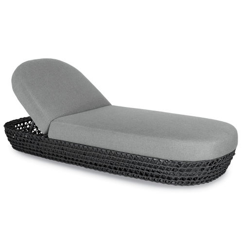 Современный садовый шезлонг - Tonga - Contral - из Sunbrella® / из водоотталкивающей ткани / из веревки