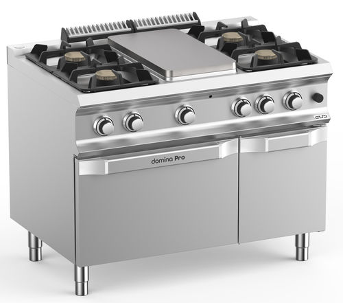 Газовая кухонная плита - FB711MFG4XL - mbm - для профессионального использования / 4 конфорки / 2 духовки