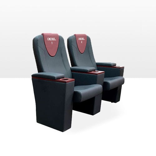 Кресло для кинотеатра из кожи - SCARLETT VIP - ASCÉNDER - для профессионального использования / черное / обитое