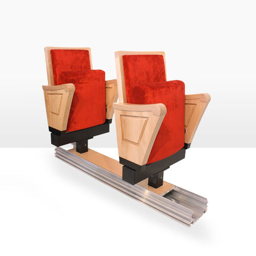 Классическое кресло для аудитории - CLASSIC RAIL - ASCÉNDER - из ткани / из дерева / обитое