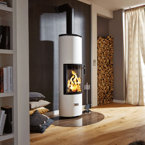 Печь-камин на дровах - SOLITHERM - CERA-Design by Britta von Tasch GmbH - 6 кВ / многотопливная / отдельностоящая
