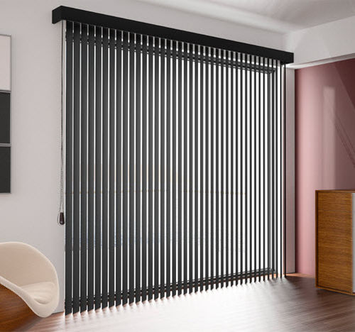 Жалюзи вертикальные жалюзи - 89mm Vertical Slat - Luxmader - для окон / из алюминия / из искусственной кожи