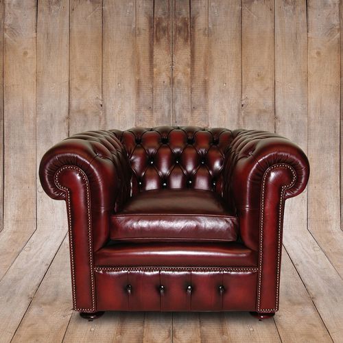 Кресло честерфилд - CLASSIC  - Kingsgate Furniture ltd - из кожи / из цельной древесины / персонализированное