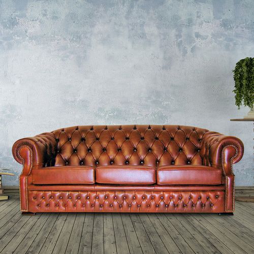 Диван честерфилд - Winchester  - Kingsgate Furniture ltd - из кожи / с подлокотниками / со съемной подушкой