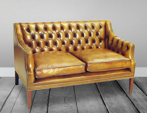 Диван честерфилд - Boston  - Kingsgate Furniture ltd - из кожи / с подлокотниками / со съемной подушкой