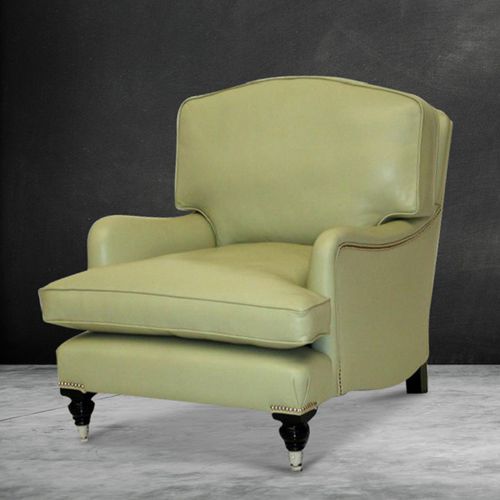 Классическое клубное кресло - Alexia  - Kingsgate Furniture ltd - из кожи / из цельной древесины / со съемной подушкой