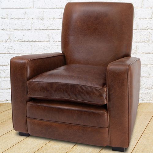 Классическое клубное кресло - Charles  - Kingsgate Furniture ltd - из кожи / из цельной древесины / со съемной подушкой
