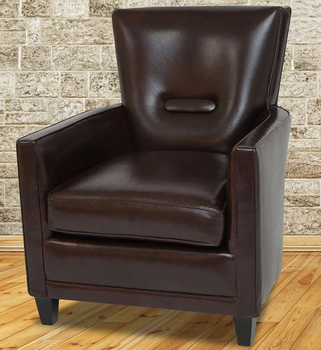 Классическое клубное кресло - Charleston  - Kingsgate Furniture ltd - из кожи / из цельной древесины / со съемной подушкой