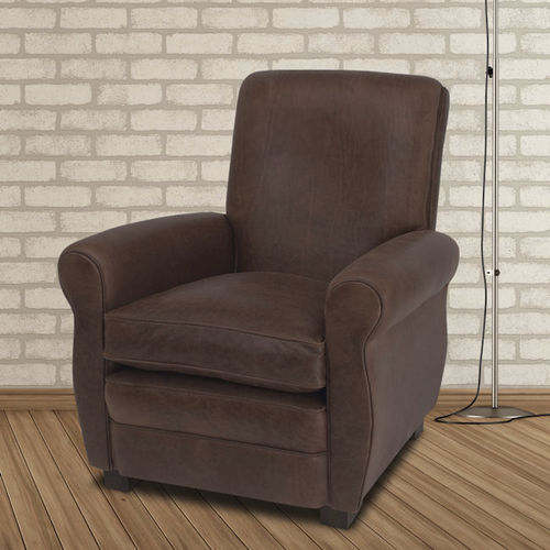 Классическое клубное кресло - David  - Kingsgate Furniture ltd - из кожи / из цельной древесины / со съемной подушкой