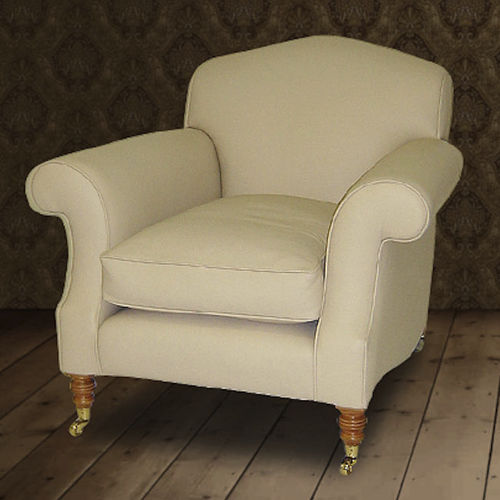 Классическое клубное кресло - Midhurst  - Kingsgate Furniture ltd - из кожи / из цельной древесины / со съемной подушкой
