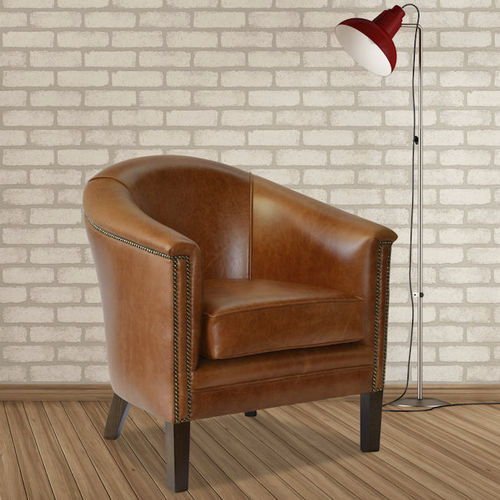 Классическое кресло - Manchester  - Kingsgate Furniture ltd - из кожи / из цельной древесины / со съемной подушкой