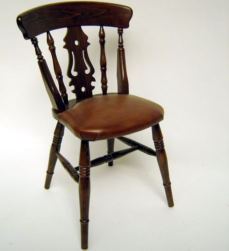 Классический cтул - Fiddle  - Kingsgate Furniture ltd - для интерьера / из кожи / с основанием из древесины