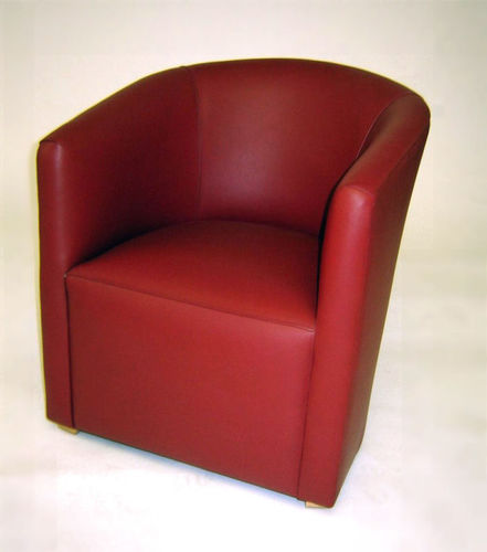 Современное кресло для посетителей - Dover  - Kingsgate Furniture ltd - из кожи / из цельной древесины / ручной работы