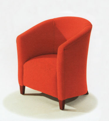 Современное кресло для посетителей - Mayfair  - Kingsgate Furniture ltd - из ткани / из кожи / из дерева