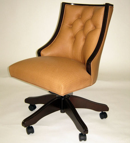 Классический стул для офиса - Verona  - Kingsgate Furniture ltd - для интерьера / из кожи / с основанием из древесины