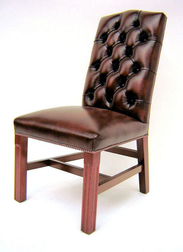 Классический cтул для столовых - Gainsborough  - Kingsgate Furniture ltd - для интерьера / из кожи / с основанием из цельной древесины