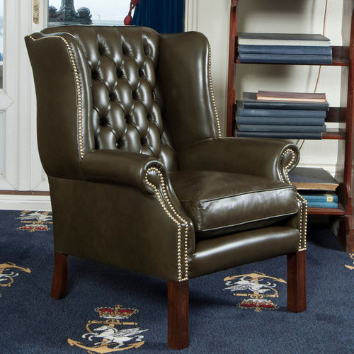 Классическое кресло - York - Kingsgate Furniture ltd - из ткани / из кожи / из цельной древесины