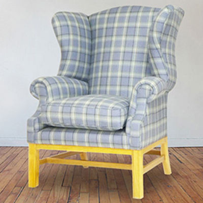 Классическое кресло - Kings - Kingsgate Furniture ltd - из ткани / из цельной древесины / со съемной подушкой