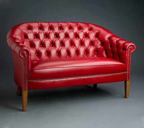 Диван честерфилд - Vienna - Kingsgate Furniture ltd - из кожи / с подлокотниками / ручной работы