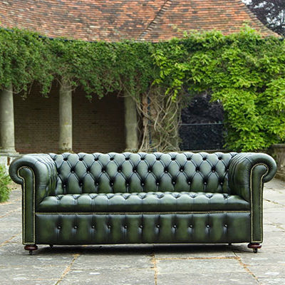 Диван честерфилд - Classic - Kingsgate Furniture ltd - из кожи / с подлокотниками / ручной работы