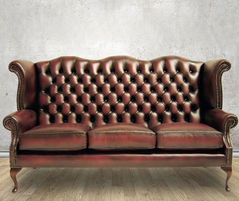 Современный диван - Arkle  - Kingsgate Furniture ltd - из кожи / с подлокотниками / со съемной подушкой