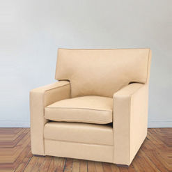 Современное кресло - St Tropez - Kingsgate Furniture ltd - из кожи / из цельной древесины / со съемной подушкой