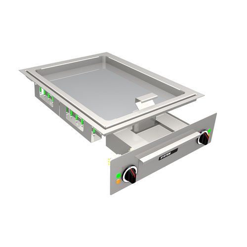 Планча для профессиональной кухни - MS-G-50E - MENU SYSTEM AG - индукционная / встраиваемая