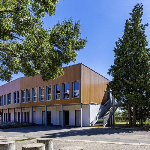 Сборное здание - VENISSIEUX 1 348 m² - Cougnaud - модульное / для школ / экологическое