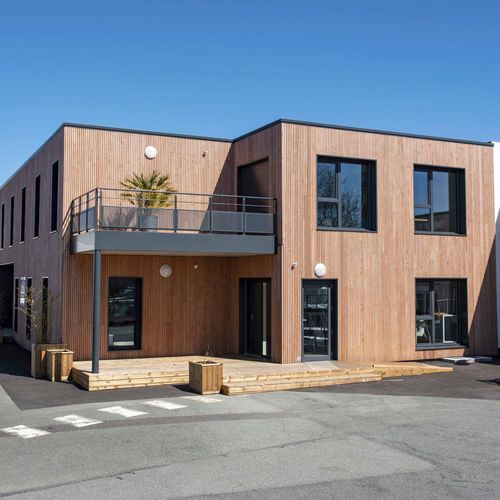Модульное здание - SAMIPLAST 487 m² - Cougnaud - из дерева / для офиса / экологическое