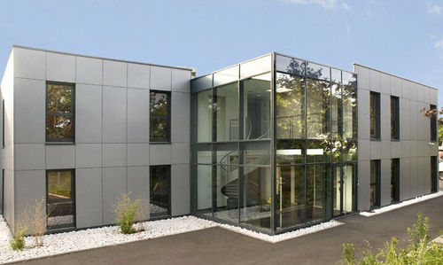 Сборное здание - SATELEC 515 m²  - Cougnaud - из дерева / для офиса / экологическое