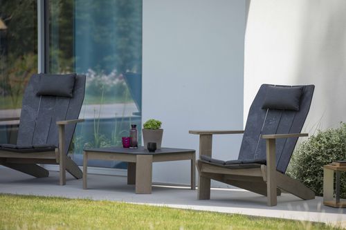 Современный cтул - ADIRONDACK COPENHAGUE - LES JARDINS - для интерьера / из тикового дерева / из ламината высокого давления