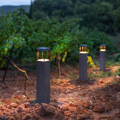 Столбик освещения для сада - TECKALU : TECKA50 - LES JARDINS - современный / из алюминия / солнечный