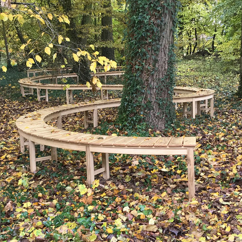 Заграждение для деревьев из дерева - PARKBENCH PAULINE - Accsys Technologies - со встроенной общественной скамейкой