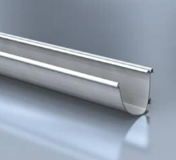 Спускной желоб из алюминия - AQUALINE : MOULDED GUTTER - Alumasc Exterior Building Products - полукруглый