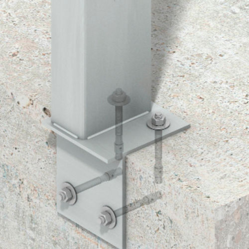 Столб из нержавеющей стали - PARAPET POSTS - Ancon Building Products - укрепленный раскосами