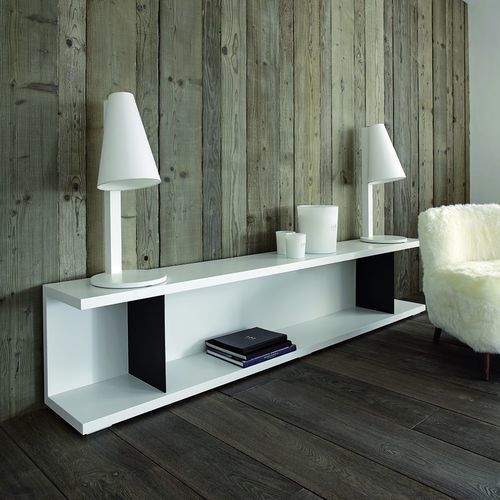 Современный стол-консоль - Delano - PH Collection - из дерева / из стали / с основанием из древесины