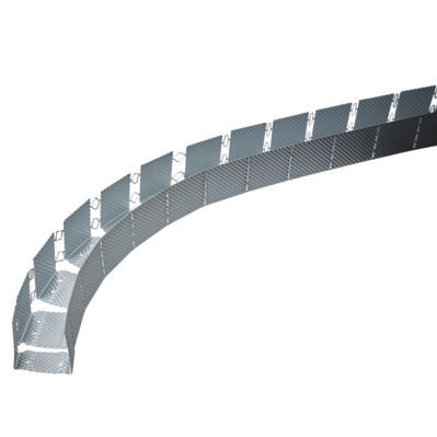 Профиль из гальванизированной стали - GYPFRAME 72 EDCL 80 - British Gypsum Limited  - U-образный / для изогнутой стены / для потолков