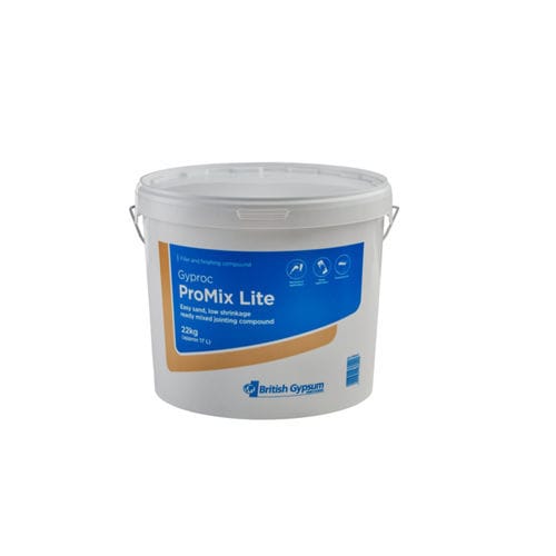 Строительный раствор для затирки - GYPROC PROMIX LITE - British Gypsum Limited  - для расшивки швов / для теплоизоляции снаружи ITE / для цемента