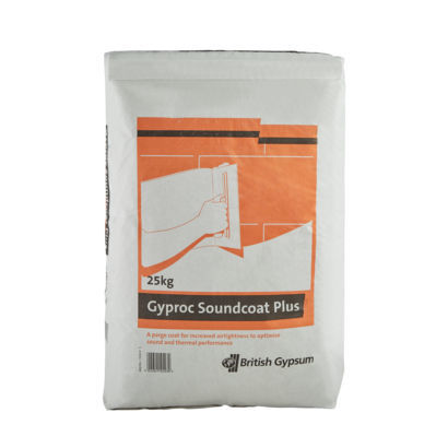 Мастика на гипсовой основе - GYPROC SOUNDCOAT PLUS - British Gypsum Limited  - клейкая / изоляционная / для кирпича