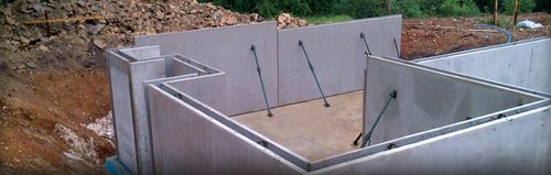 Двойная стена из железобетона - BASEMENTS - Cornish Concrete Products 