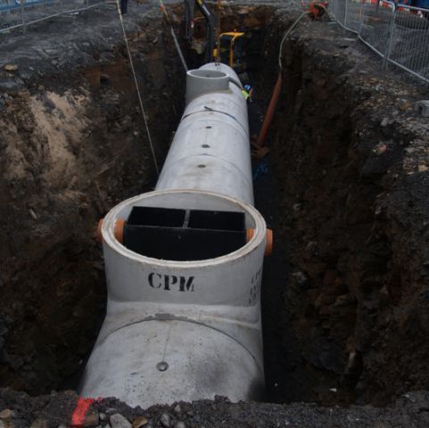Резервуар для хранения воды - PUMPING STATION - CPM Group Ltd  - для очистки сточных вод / заглубленный / из предварительно подготовленного бетона