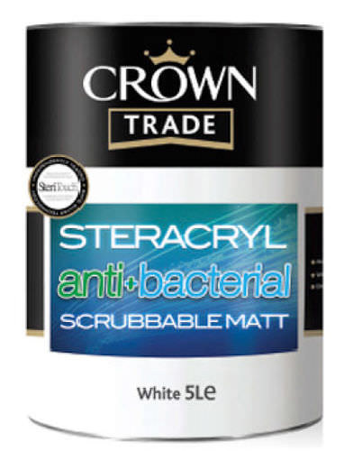 Декоративная краска - STERACRYL SCRUBBABLE MATT    - Crown Paints  - внутренняя / для стены / акриловая